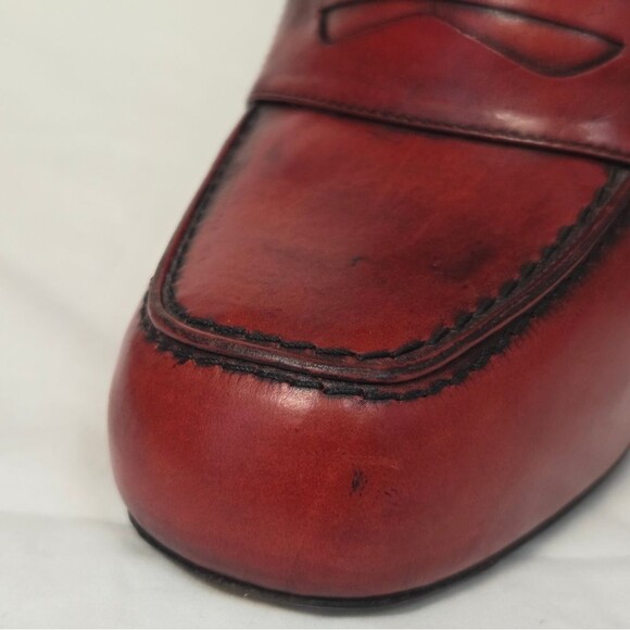 Vera Wang Lavender Red Talli Penny Loafer Stilettos 9.5 - Picture 7 of 13